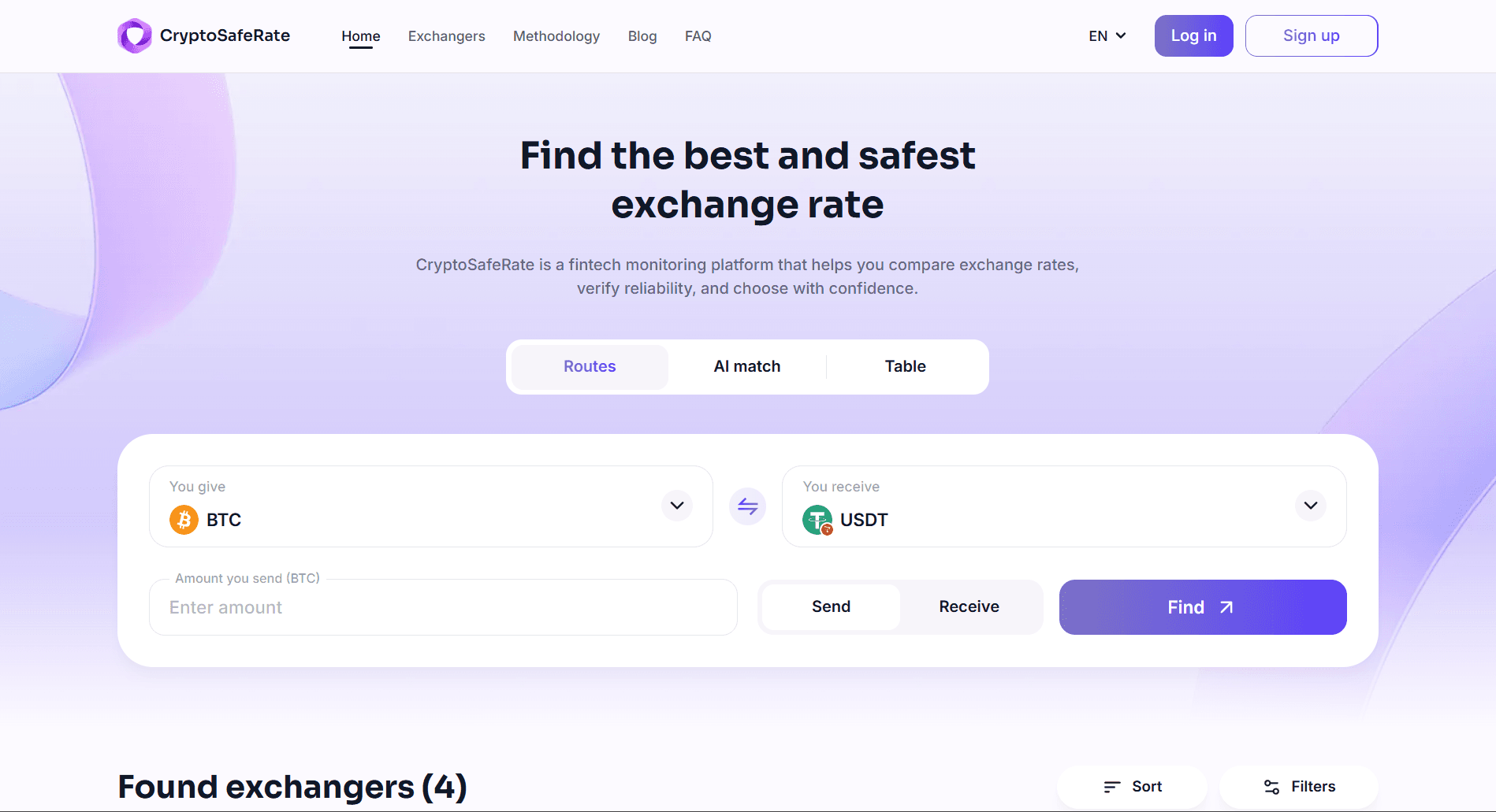 CryptoSafeRate — агрегатор, которому можно доверять.